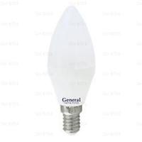 Лампа General свеча C37 E14 10W 4500K 4K 35х105 пластик/алюм GLDEN-CF-10-230-E14-4500, 682800