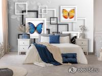 GM-027 Фотообои 3D КОЛЛЕКЦИЯ БАБОЧЕК песок 300*240 РАСПРОДАЖА